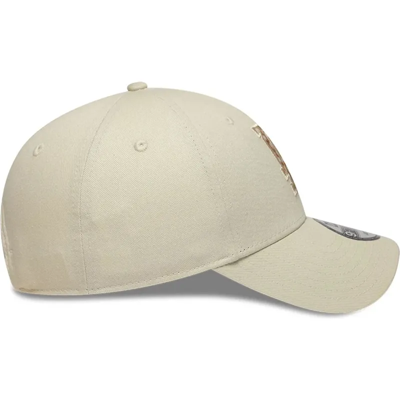 czapki-zakrzywiona-bezowy-tasma-regulowana-9forty-faux-pony-infill-los-angeles-dodgers-mlb-new-era