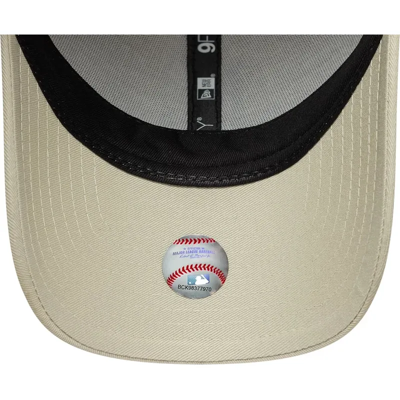 czapki-zakrzywiona-bezowy-tasma-regulowana-9forty-faux-pony-infill-los-angeles-dodgers-mlb-new-era