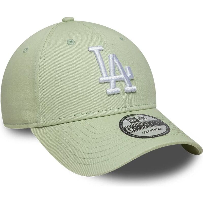 czapki-zakrzywiona-zielony-tasma-regulowana-9forty-league-ess-9forty-league-essential-los-angeles-dodgers-mlb-new-era