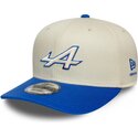czapki-zakrzywiona-bezowy-snapback-9seventy-stretch-snap-contrast-visor-alpine-f1-team-formula-1-new-era