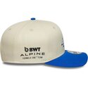 czapki-zakrzywiona-bezowy-snapback-9seventy-stretch-snap-contrast-visor-alpine-f1-team-formula-1-new-era