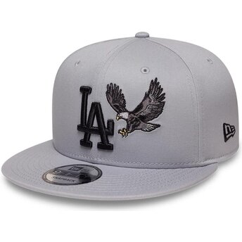 Czapki płaska szary snapback 9FIFTY Outdoor Icon Los Angeles Dodgers MLB New Era
