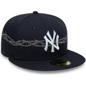 czapki-plaska-granatowy-dopasowany-59fifty-icon-new-york-yankees-mlb-new-era