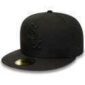 czapki-plaska-czarny-dopasowany-59fifty-chicago-white-sox-mlb-new-era