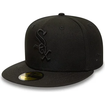 Czapki płaska czarny dopasowany 59FIFTY Chicago White Sox MLB New Era