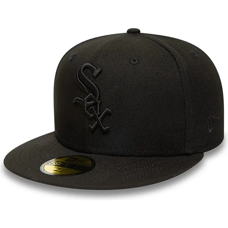 czapki-plaska-czarny-dopasowany-59fifty-chicago-white-sox-mlb-new-era