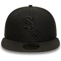 czapki-plaska-czarny-dopasowany-59fifty-chicago-white-sox-mlb-new-era