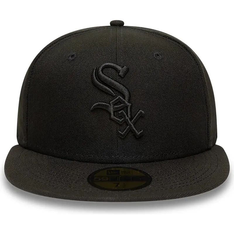 czapki-plaska-czarny-dopasowany-59fifty-chicago-white-sox-mlb-new-era