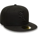 czapki-plaska-czarny-dopasowany-59fifty-chicago-white-sox-mlb-new-era