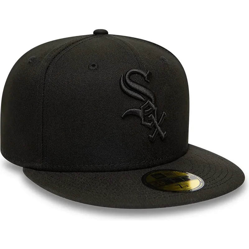czapki-plaska-czarny-dopasowany-59fifty-chicago-white-sox-mlb-new-era