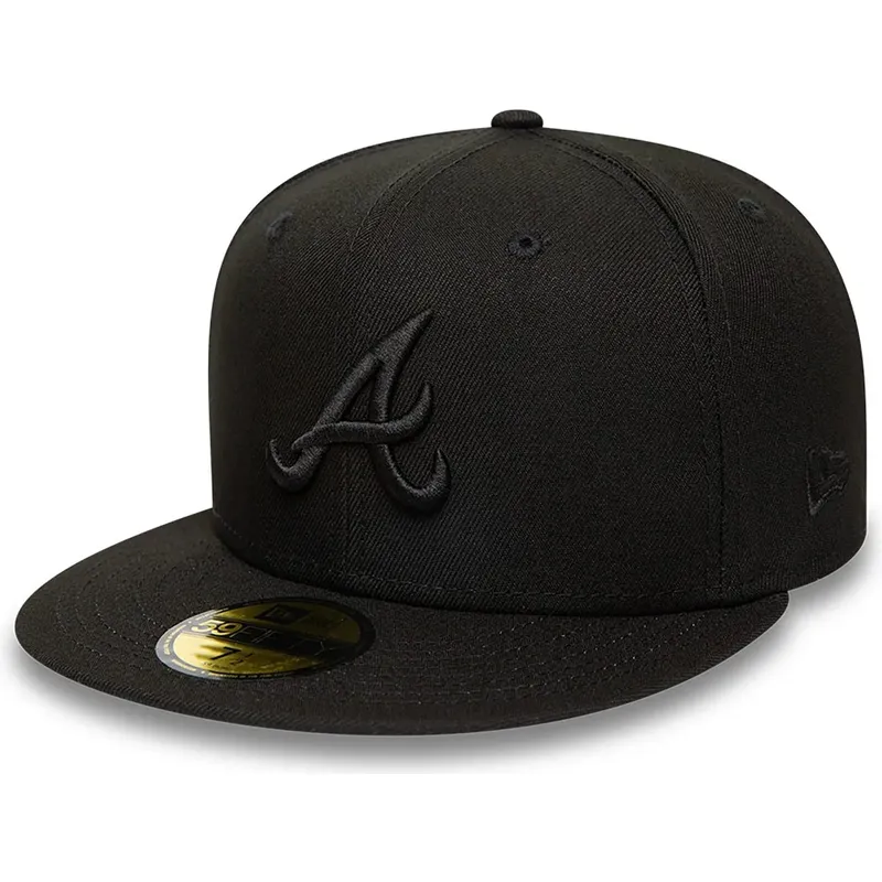 czapki-plaska-czarny-dopasowany-59fifty-atlanta-braves-mlb-new-era
