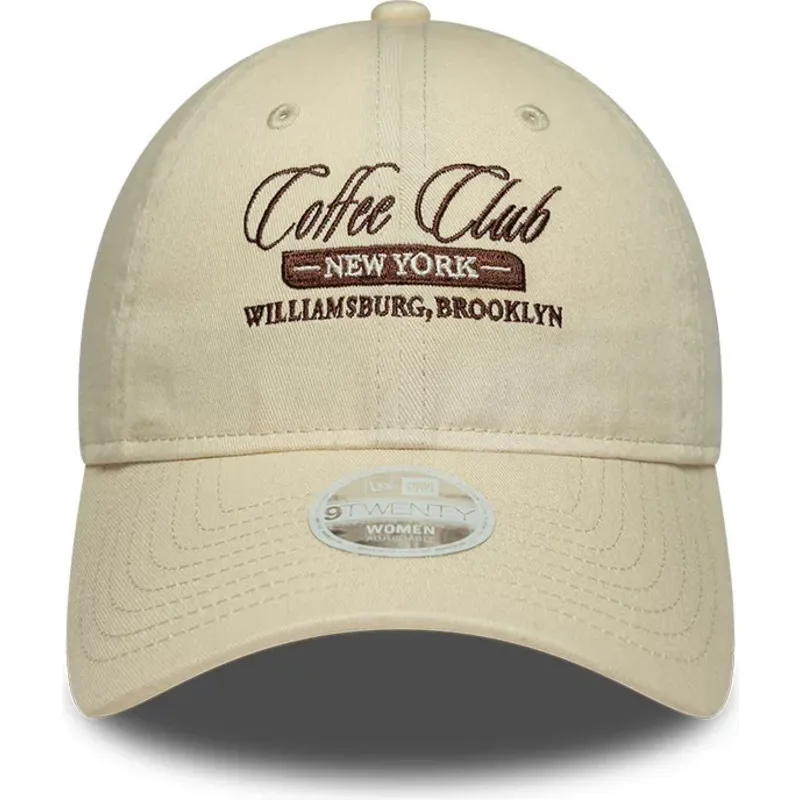 czapki-zakrzywiona-bezowy-tasma-regulowana-9twenty-coffee-club-new-era