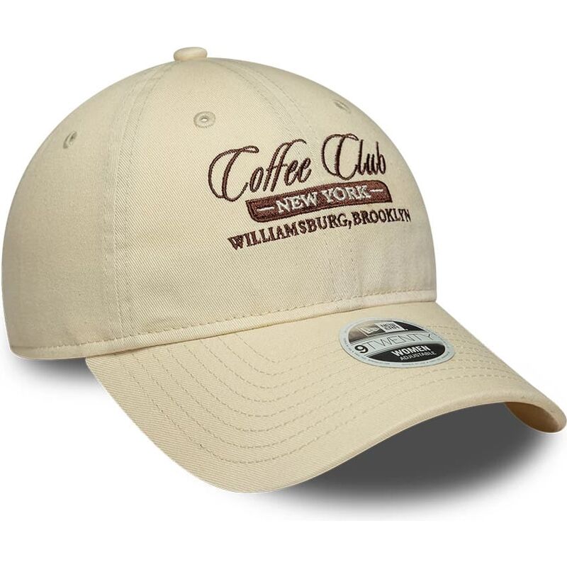 czapki-zakrzywiona-bezowy-tasma-regulowana-9twenty-coffee-club-new-era