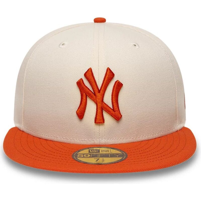 czapki-plaska-bezowy-dopasowany-59fifty-league-essential-new-york-yankees-mlb-new-era