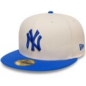 czapki-plaska-bezowy-dopasowany-59fifty-league-essential-new-york-yankees-mlb-new-era