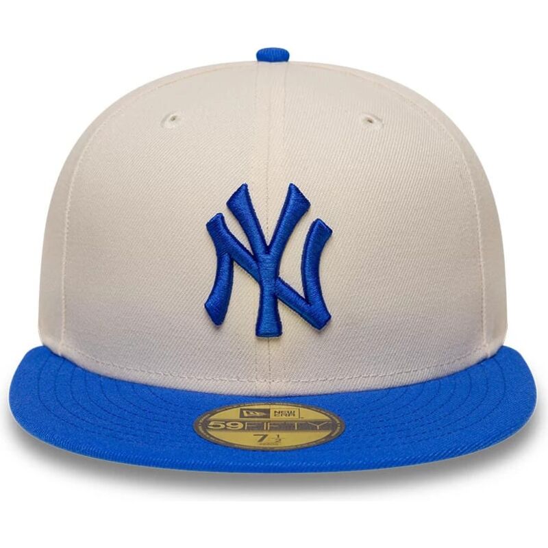 czapki-plaska-bezowy-dopasowany-59fifty-league-essential-new-york-yankees-mlb-new-era czapki-plaska-bezowy-dopasowany-59fifty-league-essential-new-york-yankees-mlb-new-era