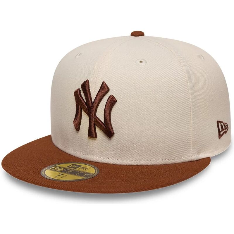 czapki-plaska-brazowy-dopasowany-59fifty-league-essential-new-york-yankees-mlb-new-era czapki-plaska-brazowy-dopasowany-59fifty-league-essential-new-york-yankees-mlb-new-era