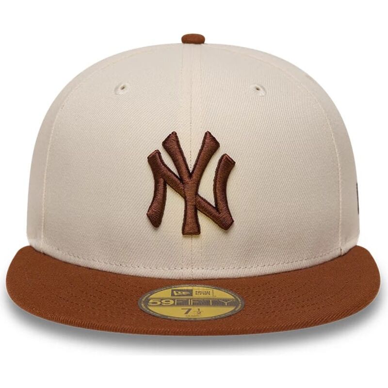 czapki-plaska-brazowy-dopasowany-59fifty-league-essential-new-york-yankees-mlb-new-era czapki-plaska-brazowy-dopasowany-59fifty-league-essential-new-york-yankees-mlb-new-era
