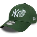 czapki-zakrzywiona-zielony-tasma-regulowana-9forty-food-icon-new-york-yankees-mlb-new-era