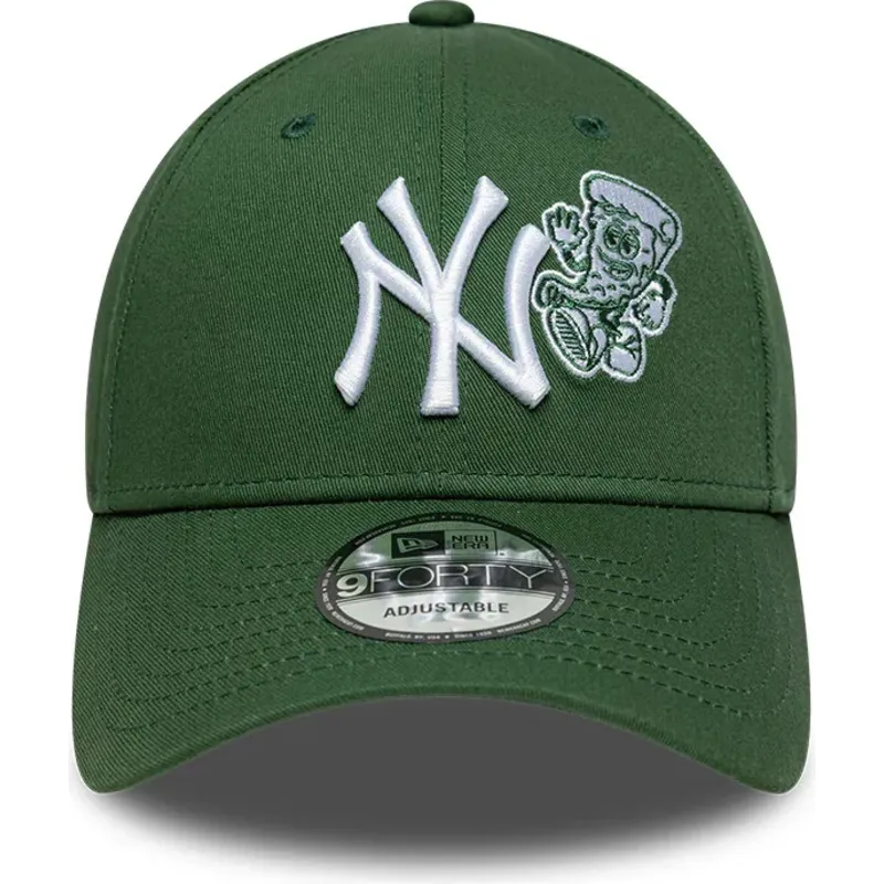 czapki-zakrzywiona-zielony-tasma-regulowana-9forty-food-icon-new-york-yankees-mlb-new-era