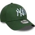 czapki-zakrzywiona-zielony-tasma-regulowana-9forty-food-icon-new-york-yankees-mlb-new-era