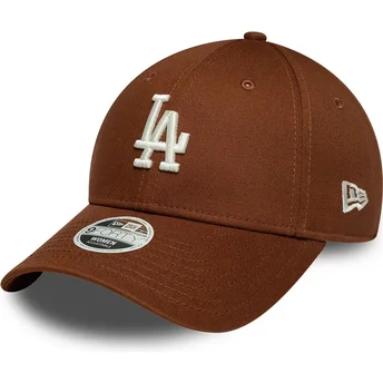 Czapki zakrzywiona brązowy taśma regulowana 9FORTY League Essential Midi Los Angeles Dodgers MLB New Era