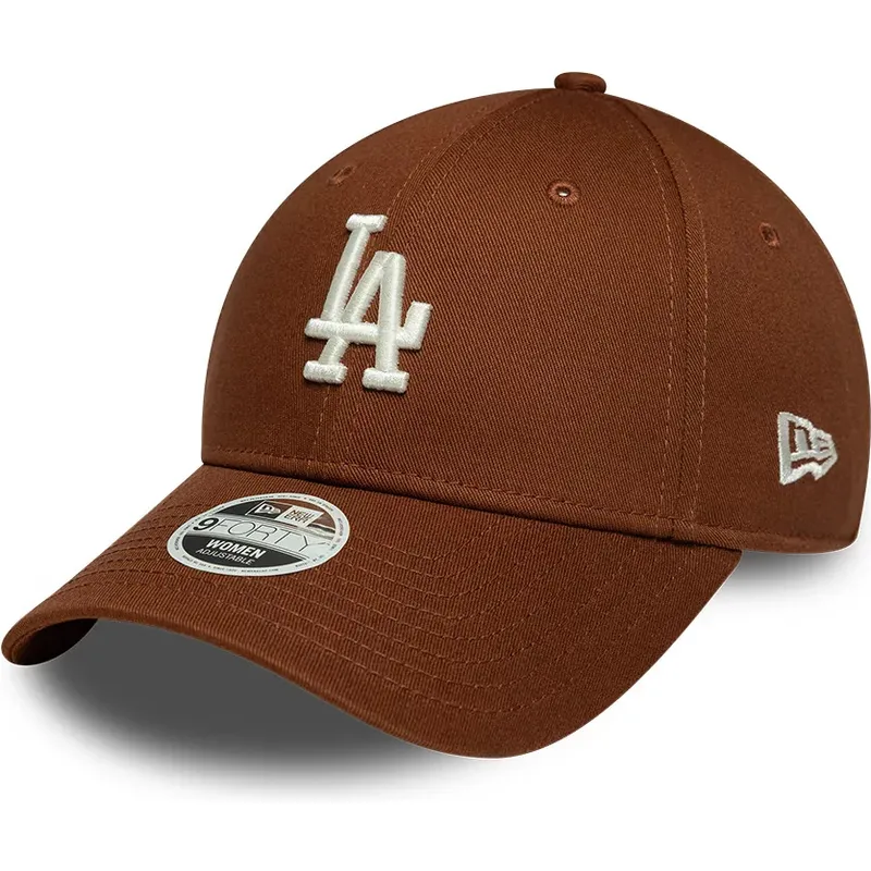 czapki-zakrzywiona-brazowy-tasma-regulowana-9forty-league-essential-midi-los-angeles-dodgers-mlb-new-era