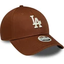 czapki-zakrzywiona-brazowy-tasma-regulowana-9forty-league-essential-midi-los-angeles-dodgers-mlb-new-era
