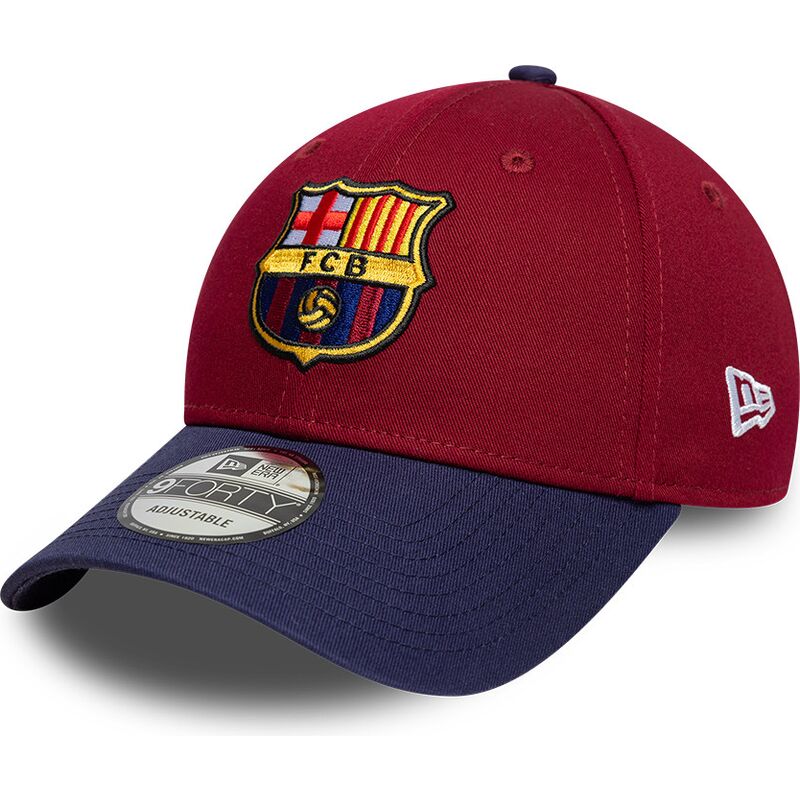 czapki-zakrzywiona-czerwony-tasma-regulowana-9forty-contrast-fc-barcelona-laliga-new-era