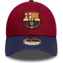czapki-zakrzywiona-czerwony-tasma-regulowana-9forty-contrast-fc-barcelona-laliga-new-era