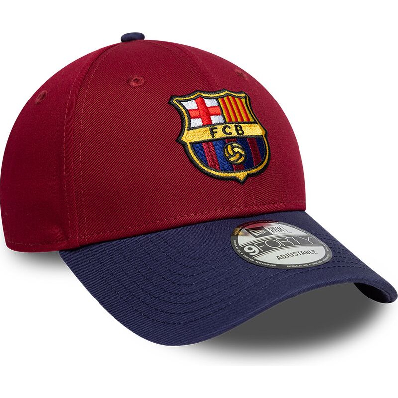 czapki-zakrzywiona-czerwony-tasma-regulowana-9forty-contrast-fc-barcelona-laliga-new-era
