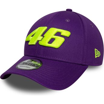 Czapki zakrzywiona fioletowy taśma regulowana 9FORTY Wordmark Valentino Rossi VR46 MotoGP New Era