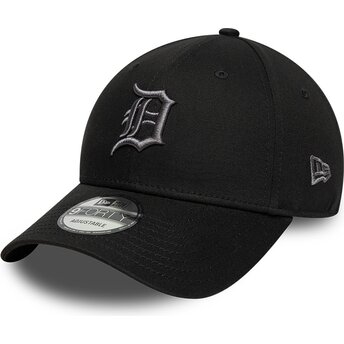 Czapki zakrzywiona czarny taśma regulowana 9FORTY League Essential Detroit Tigers MLB New Era