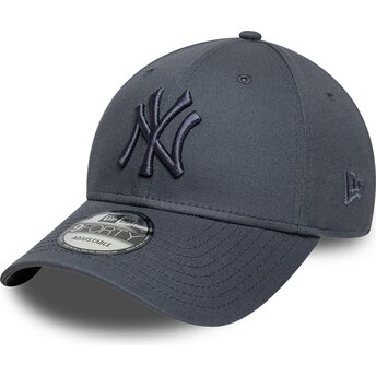 Czapki zakrzywiona szary taśma regulowana 9FORTY League Essential New York Yankees MLB New Era