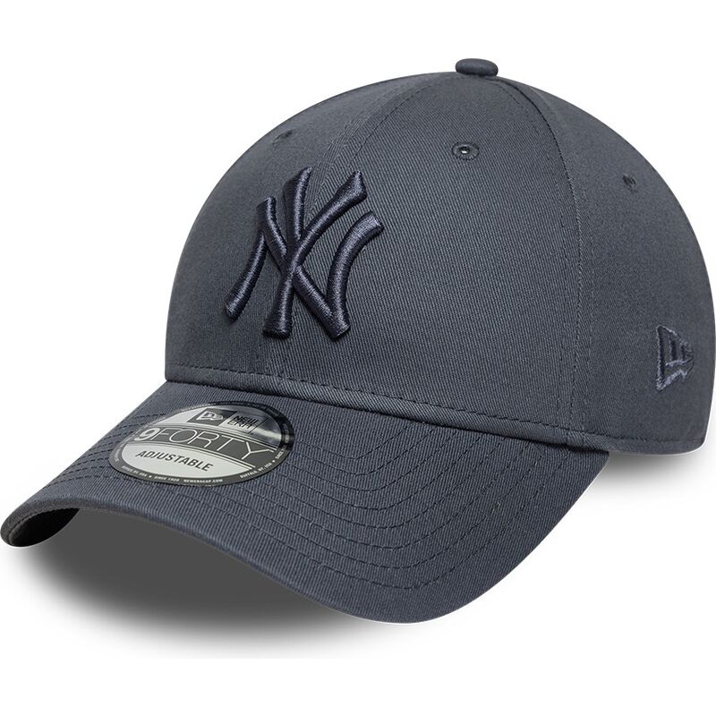 czapki-zakrzywiona-szary-tasma-regulowana-9forty-league-essential-new-york-yankees-mlb-new-era