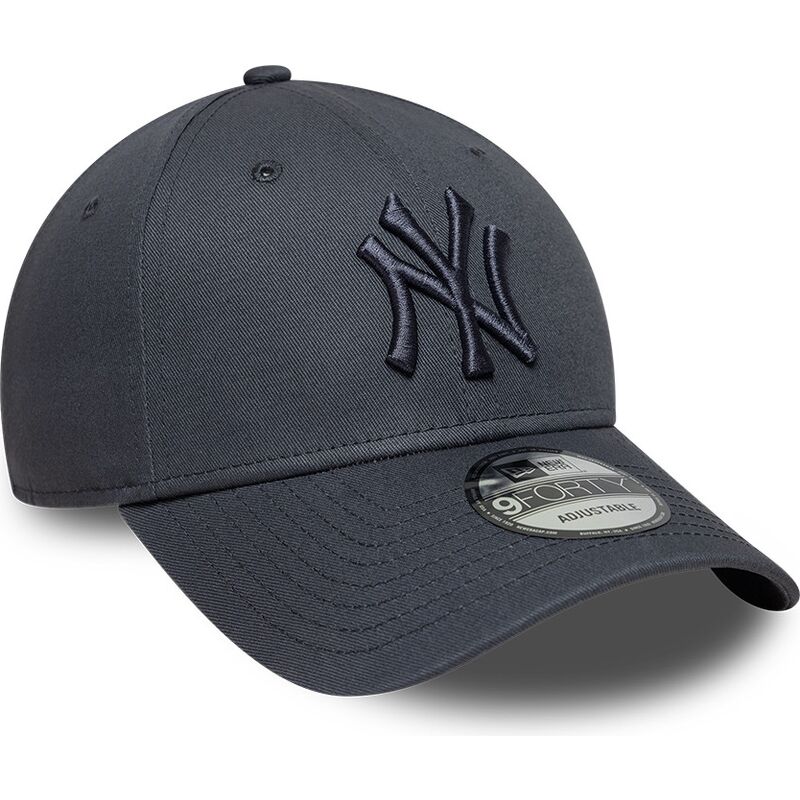 czapki-zakrzywiona-szary-tasma-regulowana-9forty-league-essential-new-york-yankees-mlb-new-era