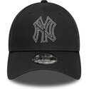 czapki-zakrzywiona-szary-tasma-regulowana-9forty-metallic-outline-new-york-yankees-mlb-new-era