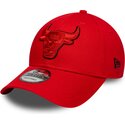 czapki-zakrzywiona-czerwony-tasma-regulowana-9forty-outline-chicago-bulls-nba-new-era