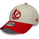 czapki-zakrzywiona-czerwony-tasma-regulowana-9forty-contrast-visor-vespa-piaggio-new-era