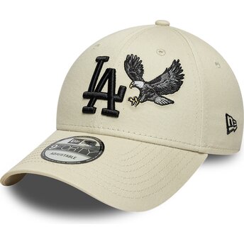 Czapki zakrzywiona beżowy taśma regulowana 9FORTY Outdoor Icon Los Angeles Dodgers MLB New Era