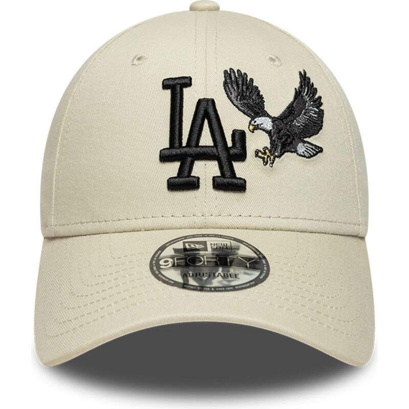 czapki-zakrzywiona-bezowy-tasma-regulowana-9forty-outdoor-icon-los-angeles-dodgers-mlb-new-era