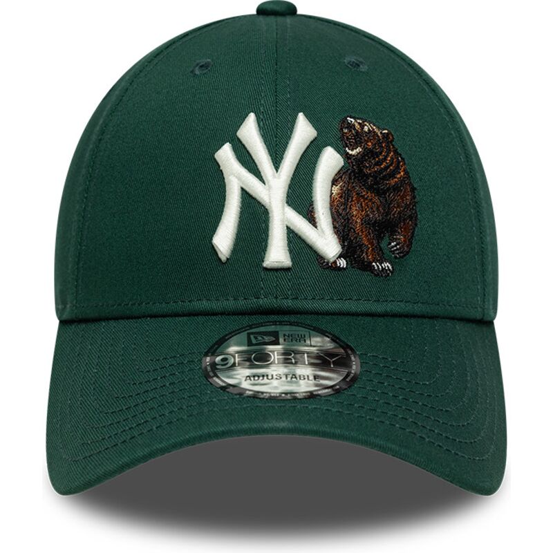 czapki-zakrzywiona-zielony-tasma-regulowana-9forty-outdoor-icon-new-york-yankees-mlb-new-era