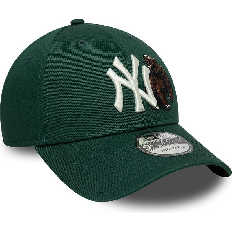 czapki-zakrzywiona-zielony-tasma-regulowana-9forty-outdoor-icon-new-york-yankees-mlb-new-era