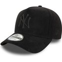 czapki-zakrzywiona-czarny-snapback-e-frame-faux-suede-new-york-yankees-mlb-new-era