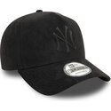 czapki-zakrzywiona-czarny-snapback-e-frame-faux-suede-new-york-yankees-mlb-new-era