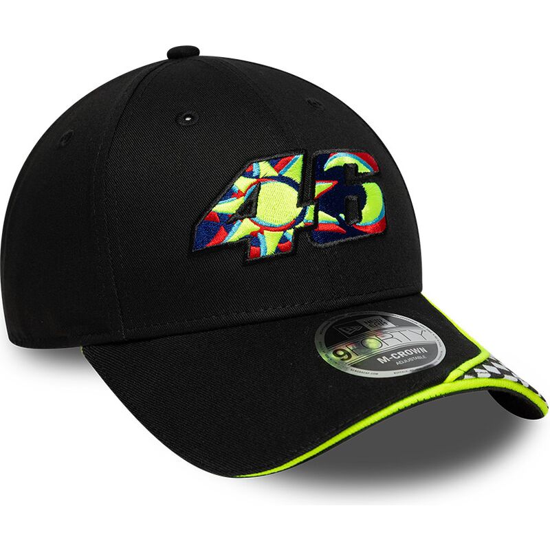 czapki-zakrzywiona-czarny-tasma-regulowana-9forty-m-crown-check-valentino-rossi-vr46-motogp-new-era czapki-zakrzywiona-czarny-tasma-regulowana-9forty-m-crown-check-valentino-rossi-vr46-motogp-new-era