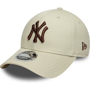 Czapki zakrzywiona beżowy snapback 9FORTY M-Crown New York Yankees MLB New Era