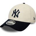 czapki-zakrzywiona-bezowy-tasma-regulowana-9forty-m-crown-cord-new-york-yankees-mlb-new-era