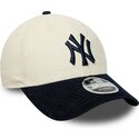 czapki-zakrzywiona-bezowy-tasma-regulowana-9forty-m-crown-cord-new-york-yankees-mlb-new-era