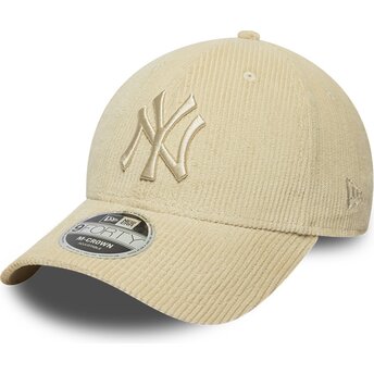 Czapki zakrzywiona beżowy taśma regulowana 9FORTY M-Crown Cord New York Yankees MLB New Era
